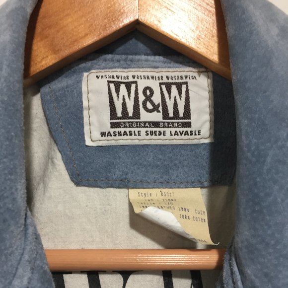 VINTAGE WASH & WEAR SUEDE JACKETS SIZE L - Picture 6 of 7